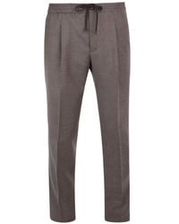 Slowear - Drawstring Pleated Trousers - Lyst
