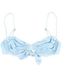 BELAMER - Olivia Ruched Bikini Top - Lyst
