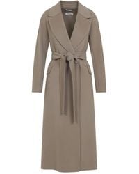 Max Mara - Double-Breasted Belted Coat - Lyst