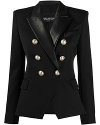 Balmain Doppelreihiger Blazer - Schwarz