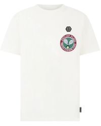 Philipp Plein - Round-Neck T-Shirt Patch Tennis - Lyst