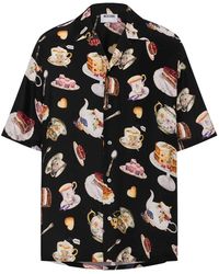 Moschino - Silk Short-Sleeve Shirt - Lyst