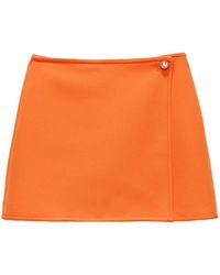 MSGM - Button-Fastening Mini Skirt - Lyst