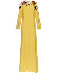 Oscar de la Renta - ローズエンブロイダリー カフタン - Lyst