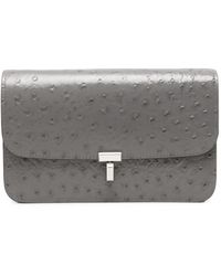 TOTEME - T-Lock Ostrich-Effect Crossbody Bag - Lyst