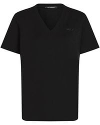 KARL LAGERFELD - V-Neck T-Shirt - Lyst