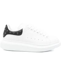 McQueen - Oversized Eyelet-Details Lace-Up Sneakers - Lyst