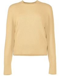 Allude - Long-Sleeve Ribbed-Hem Sweater - Lyst