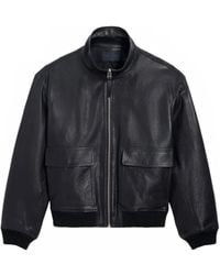 Proenza Schouler - Sterling Zip Leather Bomber Jacket - Lyst