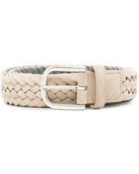Canali - Geflochtener Gürtel - Lyst