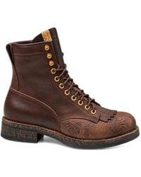 Visvim - Fringe-Detail Leather Boots - Lyst