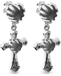 Stolen Girlfriends Club - Cross Sterling- Earrings - Lyst