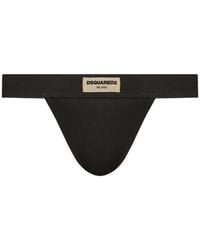 DSquared² - Tanga Con Parche Del Logo - Lyst