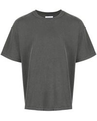John Elliott - T-shirt en coton à coupe crop - Lyst