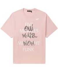FIVE CM - Slogan-print Cotton T-shirt - Lyst