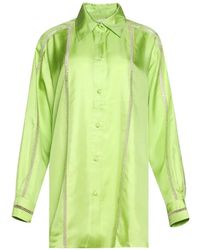 DIOTIMA - Bridgetown Open-Knit-Detail Shirt - Lyst