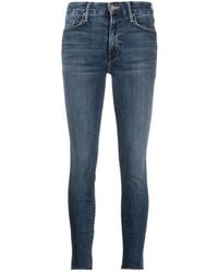 Mother - Distressed Skinny Jeans - Lyst