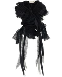 Alberta Ferretti - Seidenschal mit Spitzenfransen - Lyst