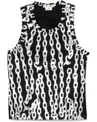 Comme des Garçons - Chain-Link Print Tank Top - Lyst