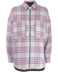 IRO - Wesina Plaid-check Shirt Jacket - Lyst
