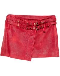 Cynthia Rowley - Jupe Portefeuille Winona En Cuir - Lyst