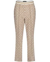 Betty Barclay - Monogram-Print Elasticated-Waistband Trousers - Lyst