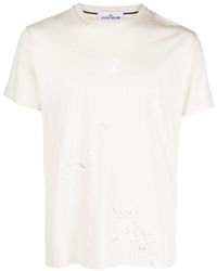 Stone Island - Compass Logo-print Cotton T-shirt - Lyst