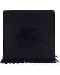 Etro - Logo-Embroidered Scarf - Lyst