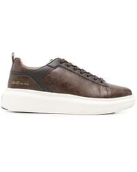 Liu Jo - Logo-Print Panelled Sneakers - Lyst