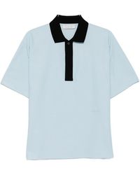 Lanvin - Short-Sleeve Contrast Polo Shirt - Lyst