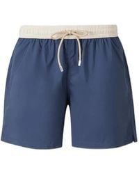 Fedeli - Tahiti Airstop Drawstring-Waistband Swim Shorts - Lyst