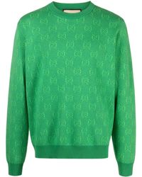 Gucci - GG Wool Jacquard Sweater - Lyst