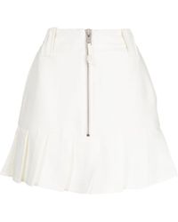 Ganni - Pleated Mini Skirt - Lyst