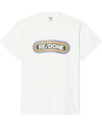 RE/DONE - Logo-print Rainbow T-shirt - Lyst