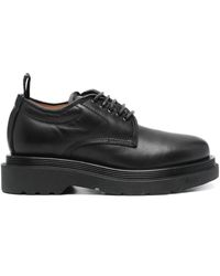 Buttero - Lace-up Leather Loafers - Lyst