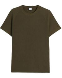 Aspesi - Waffle-Knit Raglan-Sleeve T-Shirt - Lyst