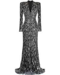 Jenny Packham - Vivien Crystal-embellished Gown - Lyst