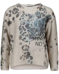 Betty Barclay - Rhinestone-Embellished Floral-Print Sweatshirt - Lyst