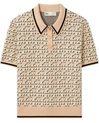 Tory Burch - Poloshirt mit Monogramm-Jacquard - Lyst