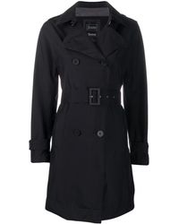 Herno Trench ceinturé à boutonnière croisée - Noir