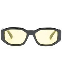 Versace - Medusa Biggie Rectangle-Frame Sunglasses - Lyst