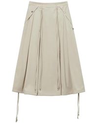 Musium Div. - Pleated Midi Skirt - Lyst