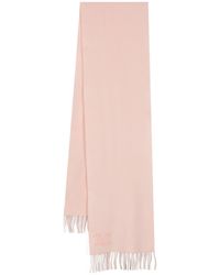 Max Mara - Embroidered-logo Cashmere Scarf - Lyst