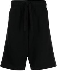 Palm Angels - Pantalones cortos de chándal con franja del logo - Lyst