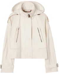 Burberry - Cropped Lightweight Cotton Ladymoor Jacket​ - Lyst