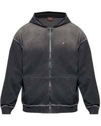 DIESEL - S-Blaxto Hoodie mit Reißverschluss - Lyst