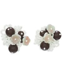 Tory Burch - Runway Ohrringe Mit Perlen-Cluster - Lyst