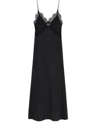 Anine Bing - Lace-Trim V-Neck Maxi Dress - Lyst