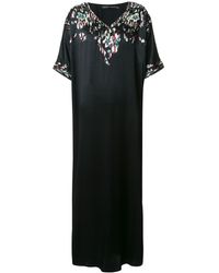 Josie Natori Couture Suzani kaftan dress - Noir