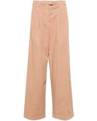 Pinko - Pantalon en coton à coupe ample - Lyst